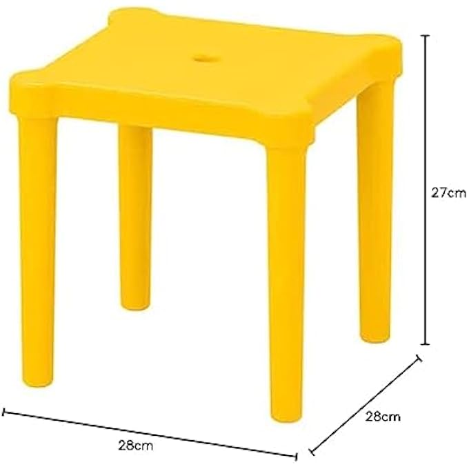 IKEA UTTER CHILDREN'S STOOL, IN/OUTDOOR FOR STUDY, LIVING ROOM, DINING (YELLOW) - Image 3